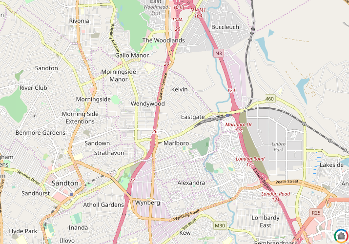 Map location of Eastgate